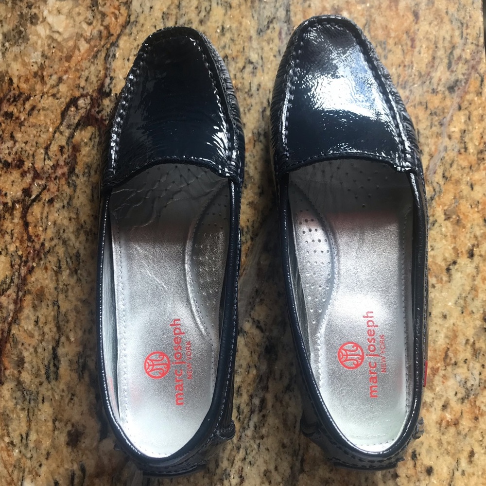 Marc Joseph Black Patent Leather Loafers
